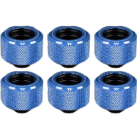 Thermaltake Pacific C PRO G1/4 PETG Tube 16mm OD Compression   Blauw 6 stuks