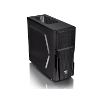 Thermaltake Versa H21 Midi tower PC behuizing Zwart Harde schijf installatie zonder gereedschap, 1 voorgeÃ¯nstalleerde ventilator