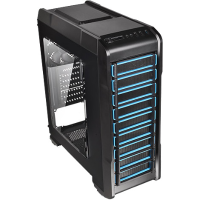 Midi tower PC behuizing Thermaltake Versa N23 Zwart Zijvenster, Stoffilter, Harde schijf installatie zonder gereedschap