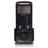 Midi tower PC behuizing Thermaltake Versa N24 Zwart (glanzend) Zijvenster, 2 voorgeÃ¯nstalleerde ventilators, Stoffilter