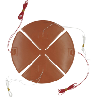 Thermo TECH Silicone Verwarmingselement Zelfklevend 24 V/AC, 24 V/DC 200 W Beschermingsklasse IPX6 (Ø x l) 300 mm x 300 mm