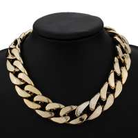 Thick Gold Chain Collar Statement Necklace Bracelet Anklet Jewelry