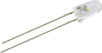 Thomsen LED 5 30000W Bedrade LED Wit Rond 5 mm 30000 mcd 15 ° 20 mA 3.3 V