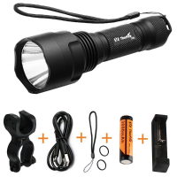 Thorfire C8s Upgrade Xm L2 900lm 5modes Led Flashlight +battery+charger