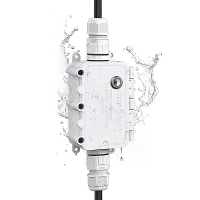 TONGOU 16A Tuya WiFi Slimme Waterdichte Schakeldoos Real time Vermogensdisplay Timerfunctie Spraakbesturing met Alexa Go