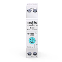 Tongou Tuya DC WIFI Slimme Automatische Circuitonderbreker 1P 63A DIN Rail voor Slimme Huizen Draadloze Afstandsbedienin