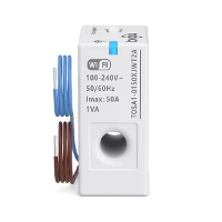 TONGOU Tuya Smart WiFi Energienmeter 1 50A Elektrische Sensor Real Time Stroom Spanning Vermogensverbruik Monitoring Hui