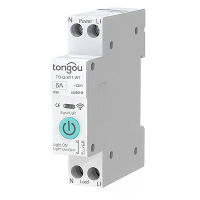 Tongou Tuya WiFi Slimme Aardlekschakelaar Schakelaar 32A 63A 90V 240V Afstandsbediening Stemcontrole met App Timer Modus