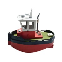 Tony Ray Aero Model 1/18 Miniatuur Kleine Otter Sleepboot RC Ship DIY KIT Niet geassembleerd met Motor ESC Servo Micro S