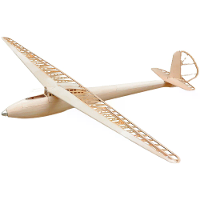 Tony Ray's Aero Model DFS Weihe 1/6.5 2770Mm Spanbreedte Balsa Houten RC Vliegtuig Glider KIT