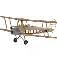 Tony Ray's Aero Model DH.82 Tiger Moth 1/12 750mm Spanwijdte Balsa Houten Micro RC Vliegtuig KIT