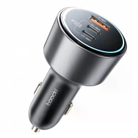 Toocki SD 033 200W 3 poorts USB PD oplader adapter USB A+2USB C PD QC4+ AFC PPS SCP FCP Snelladen met blauw LED voor iPh