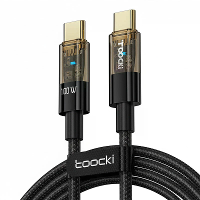Toocki TQ X06 5A PD100W Type C naar Type C Kabel Snelle Oplading Gegevensoverdracht Koper Kern Draad 1M Lang voor iPhone
