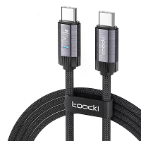 Toocki TQ X24 240W Type C naar Type C Kabel PD3.1 Snelle Oplading Gegevensoverdracht Verstevigd Koperkern Draad 1M Lang