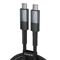 Toocki TQ X67A PD240W Type C naar Type C Kabel Ondersteuning 8K@60Hz 40Gbps PD3.1 Snelladen Gegevensoverdracht Verzilver