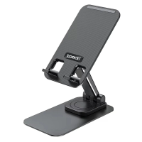 Toocki TQ ZJ04 360° roteerbare aanpasbare telefoonhouder antislip vouwbaar opslagontwerp metalen telefoonstandaard voor