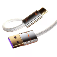 Toocki TX110A2 100W USB A naar Type C kabel QC3.0 Snelladen Gegevensoverdracht Verstevigde Verzilverde Koperen Kernlijn