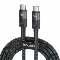 Toocki TX117C4 240W Type C naar Type C kabel snelladen gegevensoverdracht verdikte koperen kern lijn 1M/2M lang voor iPh