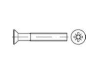 TOOLCRAFT 1066019 Verzonken schroeven M6 12 mm Kruiskop Pozidriv DIN 965 RVS A2 200 stuk(s)
