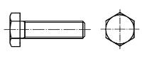TOOLCRAFT 133925 Zeskantbouten M10 50 mm Buitenzeskant (inbus) DIN 961 Staal Galvanisch verzinkt 100 stuk(s)
