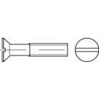 TOOLCRAFT 134260 Verzonken schroeven M20 45 mm Sleuf DIN 963 Staal Galvanisch verzinkt 25 stuk(s)