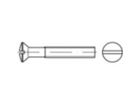 TOOLCRAFT 134379 Bolverzonken schroeven M10 35 mm Sleuf DIN 964 Staal Galvanisch verzinkt 100 stuk(s)
