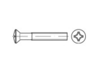 Toolcraft 134618 Bolverzonken Schroeven M2.5 8 Mm Kruiskop Phillips Din 966 Staal Galvanisch Verzinkt 200 Stuks