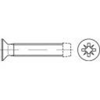 TOOLCRAFT 141212 Tapbouten M8 10 mm Kruiskop Pozidriv DIN 7500 Staal Galvanisch verzinkt 500 stuk(s)