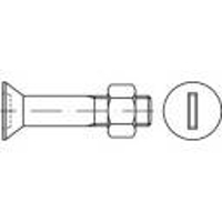 TOOLCRAFT 144331 Verzonken schroeven M20 90 mm Sleuf DIN 7969 Staal Galvanisch verzinkt 25 stuk(s)