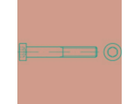 TOOLCRAFT 145803 Cilinderkopschroeven M16 110 mm Binnenzeskant (inbus) DIN 7984 Staal Galvanisch verzinkt 25 stuk(s)
