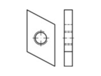 TOOLCRAFT 161563 Schroefplaten voor hamerkopschroeven M10 Staal Galvanisch verzinkt 100 stuk(s)
