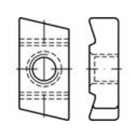 TOOLCRAFT 161570 Schroefplaten voor hamerkopschroeven M12 Staal Galvanisch verzinkt 100 stuk(s)