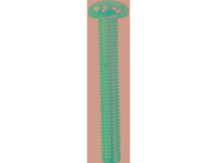 TOOLCRAFT 839881 Lenskopschroeven M2.5 8 Mm T profiel DIN 7985 RVS 20 stuk(s)