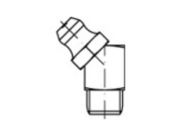 TOOLCRAFT Conische smeernippel Staal galvanisch verzinkt kwaliteit 5.8 M6 100 stuk(s)