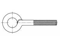 TOOLCRAFT Oogjes Type 48 (Ã x l) 14 mm x 40 mm RVS A2 M10 50 stuks