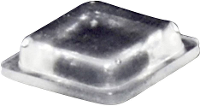 TOOLCRAFT PD2100C Apparaatvoet Zelfklevend, Vierkant Transparant (l x b x h) 10 x 10 x 2.5 Mm 1 stuk(s)