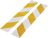 TOOLCRAFT RTS60/400 YL 1564044 Reflectietape RTS Zilver, Geel (l x b) 40 cm x 60 mm 1 set(s)
