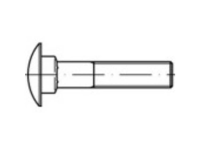 TOOLCRAFT 1061526 Platbolschroef M10 40 mm Vierkant DIN 603 RVS A4 10 stuk(s)