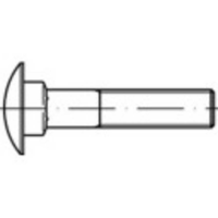 TOOLCRAFT 111586 Platbolschroef M12 25 mm Vierkant DIN 603 Staal Galvanisch verzinkt 100 stuk(s)