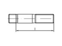 TOOLCRAFT TO 5358318 Tapeinden M24 95 mm DIN 938 RVS A4 1 stuks