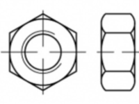 TOOLCRAFT TO 5371734 Zeskantmoeren M14 ISO 4032 RVS A4 100 stuk(s)