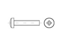 TOOLCRAFT TO 5375247 Lenskopschroeven M2,5 12 mm Kruiskop Pozidriv RVS A2 1000 stuk(s)