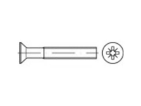 TOOLCRAFT TO 5376378 Verzonken schroeven M6 70 mm Kruiskop Phillips ISO 7046 RVS A4 200 stuks