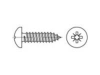 TOOLCRAFT TO 5377044 Lenskop plaatschroeven 38 mm Kruiskop Phillips RVS A2 250 stuk(s)
