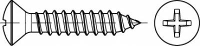 TOOLCRAFT TO 5377608 Bolverzonken plaatschroeven 25 mm Kruiskop Phillips RVS A2 1000 stuk(s)