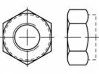 TOOLCRAFT TO 5379576 Zeskantmoeren M16 ISO 10511 RVS A4 250 stuk(s)