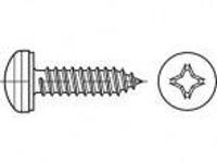 TOOLCRAFT TO 5380620 Plaatschroeven Kruiskop Phillips 88981 RVS A2 1000 stuk(s)