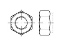 TOOLCRAFT TO 5430018 Zeskantmoeren M16 DIN 6924 Staal Galvanisch verzinkt 50 stuk(s)
