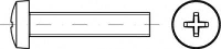 TOOLCRAFT TO 5430561 Cilinderkopbouten M3 3 mm Kruiskop Phillips ISO 7045 Staal Galvanisch verzinkt 2000 stuks