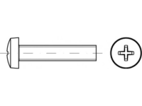 TOOLCRAFT TO 5431254 Lenscilinderschroeven M6 45 mm Kruiskop Pozidriv Staal Galvanisch verzinkt 500 stuk(s)